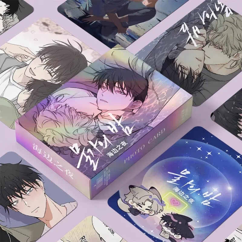 55 Pcs/Set Korean Comic Low Tide in Twilight Laser Lomo Card Kim Euihyun, Yeo Taeju  Figure HD Photo Card Fans Gift