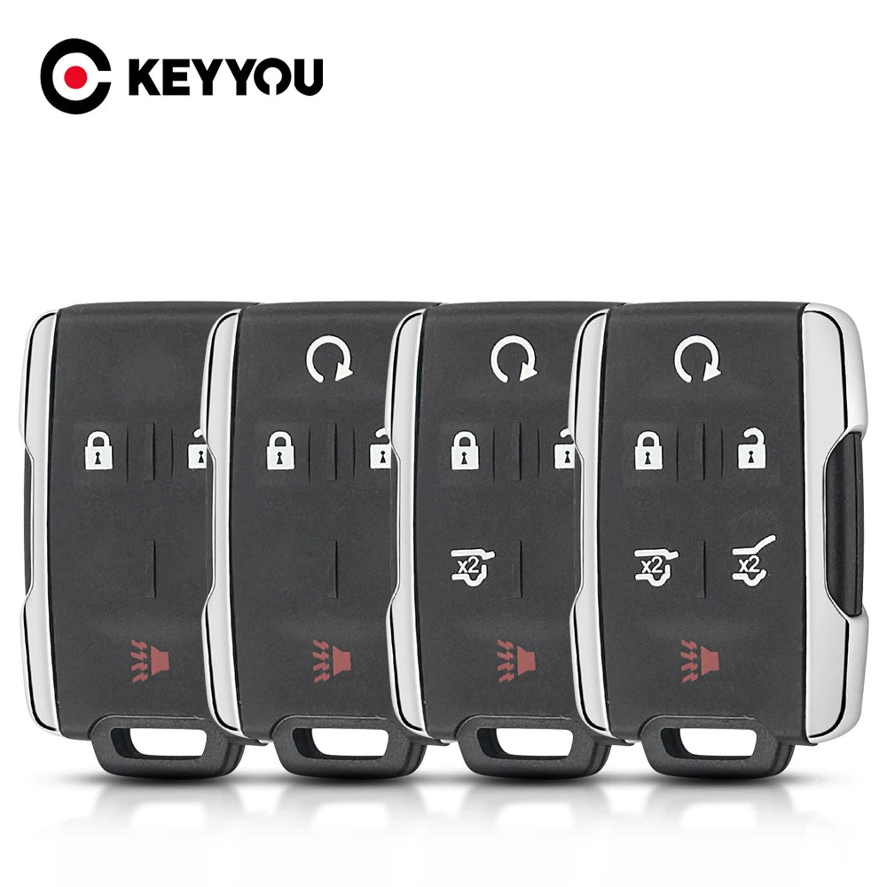 KEYYOU 3/4/5/6 Buttons Remote Case For Chevrolet Tahoe Suburban Sierra Silverado Smart Key Shell Housing For GMC Yukon XL