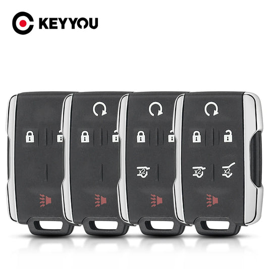 KEYYOU 3/4/5/6 Buttons Remote Case For Chevrolet Tahoe Suburban Sierra Silverado Smart Key Shell Housing For GMC Yukon XL