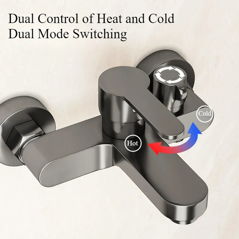 Bathroom Shower Faucet Mixing Valve Shower Shower Set Bathtub Mixing Switch Triple Hot and Cold Faucet Shower Faucet