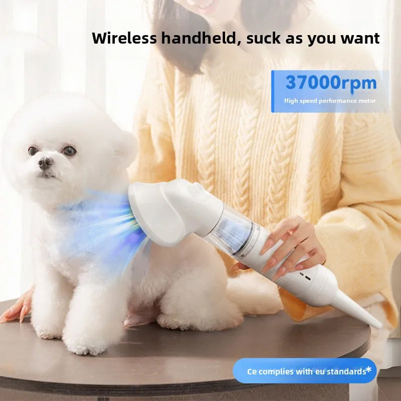 Small and Medium-sized Dog Hair Aspirator Multifunctional Cat Comb Efficient Adsorption Dogs Dryer Noise Reduction Grooming Tool