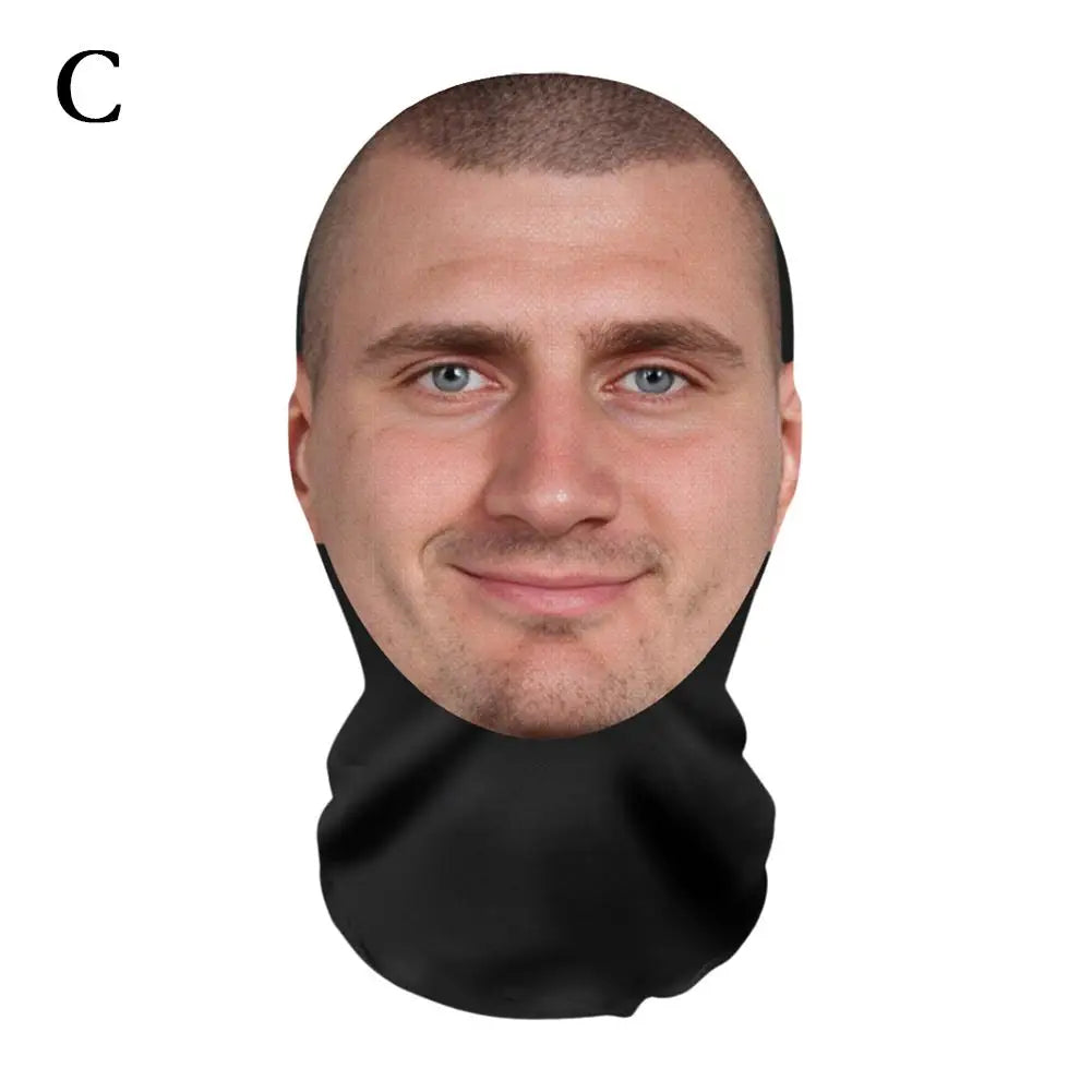 American Basketball League Star,3D Printed Mask, Polyester Material, Suitable For Sports Funny Costume Cosplay Adult Breathable