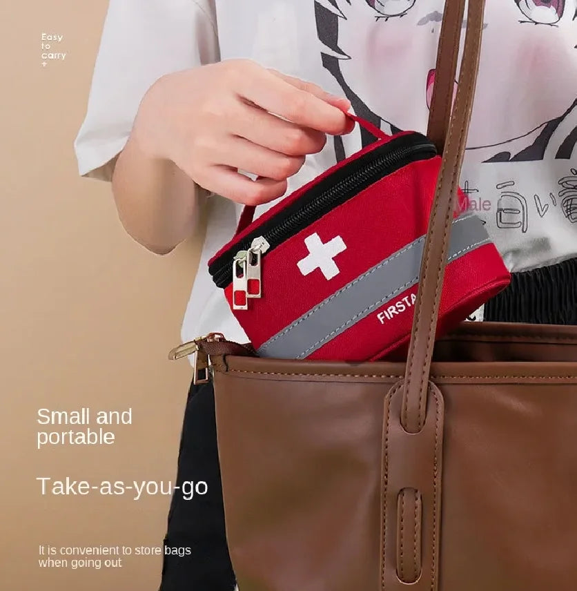 Portable First Aid Kit Medicine Storage Bag  Outdoor Rescue Bag Household Children's Large Capacity Medical Kit Storage Organize