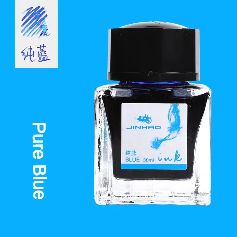 JINHAO 30/50/100ml Fountain Pen Ink Non-carbon Cartridge Refill Glass Bottled Fountain Pen Ink Stationery Office School Supplies