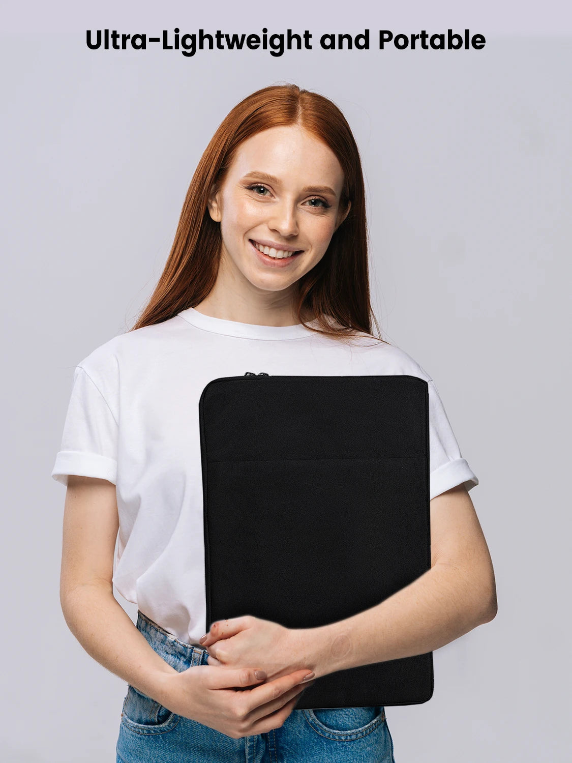UPERFECT 18.5 inch Portable Monitor Case Polyester Laptop Sleeve Computer Cover Bag with Pocket Zipper for 18.5 inch Notebook