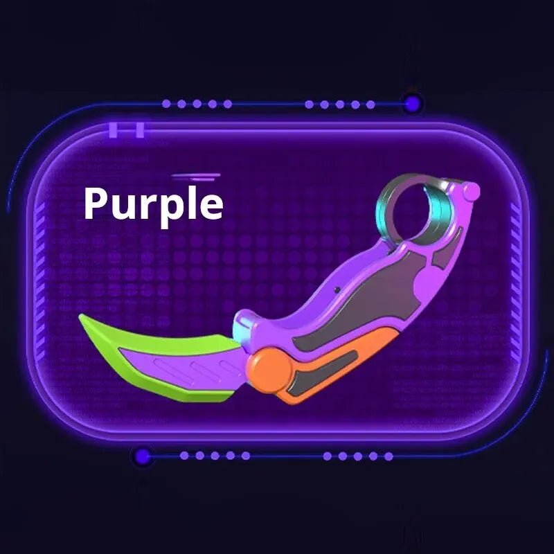 Carrot Claw Knife Foldable Straight Jumping Claw Knife Butterfly Claw Blade Decompression Tool Claw Knife Toy