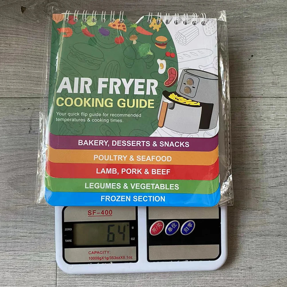 Air Fryer Cookbook Calendar Magnetic Cheat Sheet Air Fryer Recipes Cooking Time Schedule Quick Reference Guide for Beginners