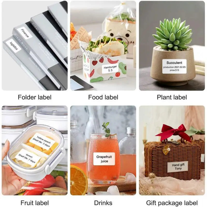 Niimbot B1 B21 B3s Label Paper Sticker self-adhesive Waterproof White  Labels For Niimbot B1 Printer Niimbot B21 Printer