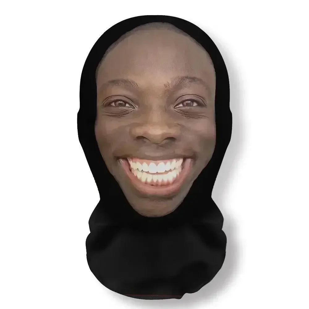 Creative 3d Printed Full Face Mask Head Fit Elastic See-through Mask For Men Women Idea For Anti-facial Cosplay Headdress