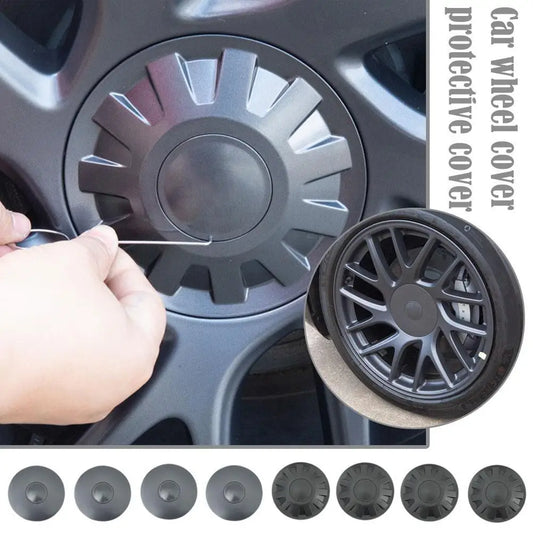 4pcs ABS Hub Center Cover For Tesla Highland 2023-2024 Wheel Center Caps Decorative Cover Modification Accessories