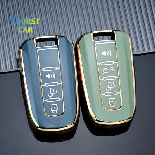 Car Shell Fob Holder Soft TPU Smart Key Case Cover For Ssangyong Actyon Kyron Rodius Tivolan Ssangyong Korando C Rexton W