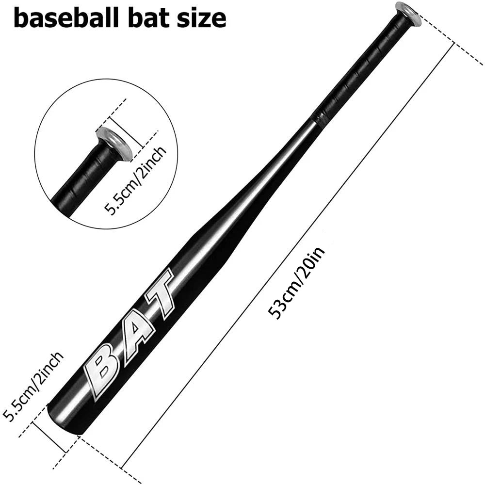 New Aluminum Alloy Thickened Baseball Bat And Softball Gloves Ball 20-25inch Five Colors Outdoor Sports Home Person Self-Defense