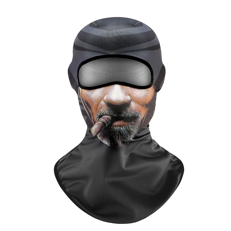 KUPOSS Funny Balacalava Summer Sun Protection Motorcycle Full Face Mask High Elasticity Breathable Quick Drying Headgear