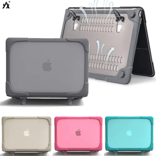 Stand Laptop Case for Macbook Air 13 Case M3 Air 15.3 inch cover For Macbook Pro 13 Case M2 M1 Pro 14 Macbook Pro 16 Case