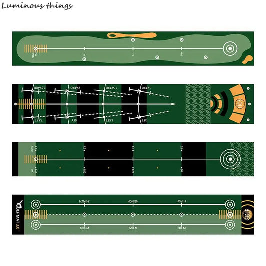 Golf Putting Indoor Golf Hitting Mat Green Mat Golf Practice Training Aid Equipment For Home Outdoor Backyard Golf Practice
