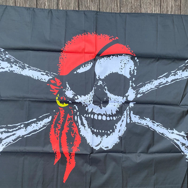 xvggdg  90* 150CM  pirate flag / skull Flag / Banner Halloween / Halloween activities quality polyester