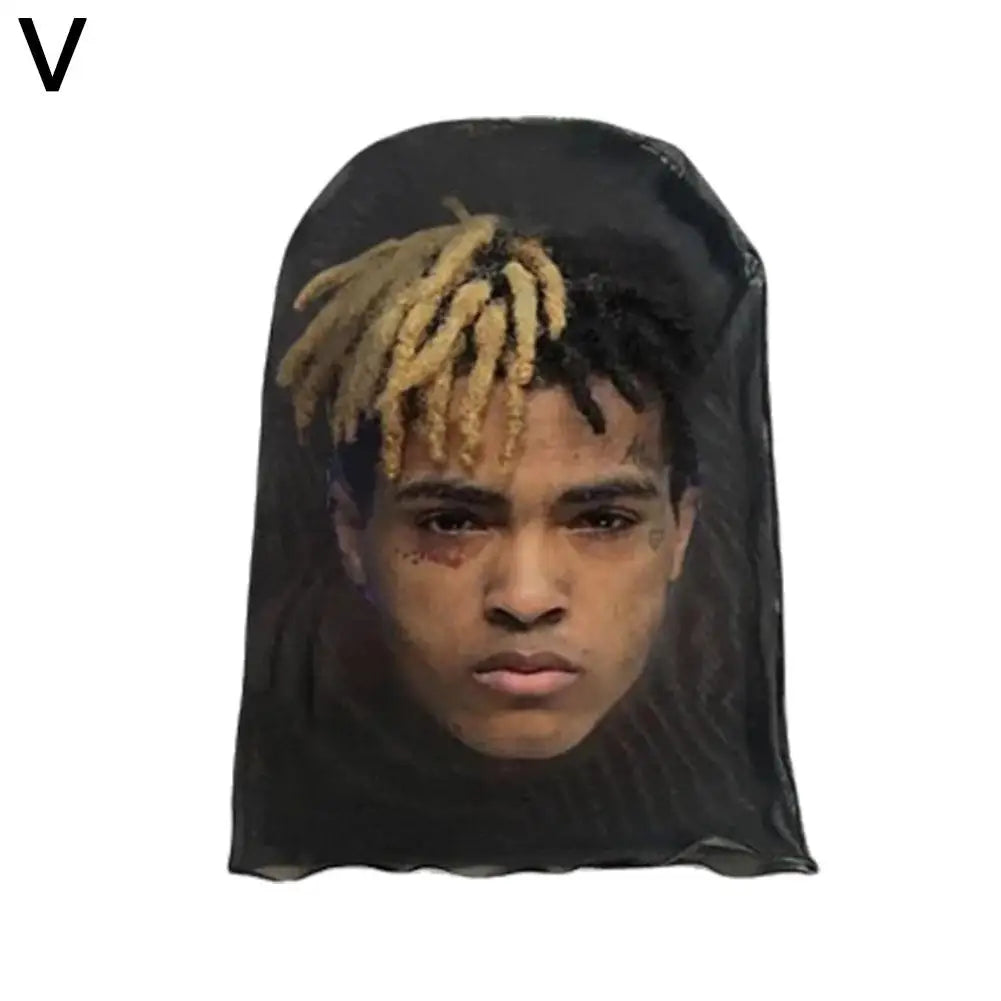 Breathable Mask 3D Printed Elastic Mesh Full Face Mask For Men Women Cosplay Headwear Funny Fashion Balaclava Hood Hat Props