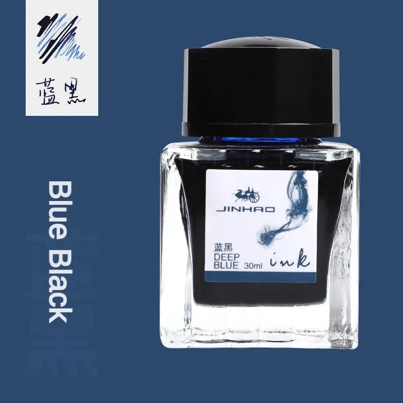 JINHAO 30/50/100ml Fountain Pen Ink Non-carbon Cartridge Refill Glass Bottled Fountain Pen Ink Stationery Office School Supplies