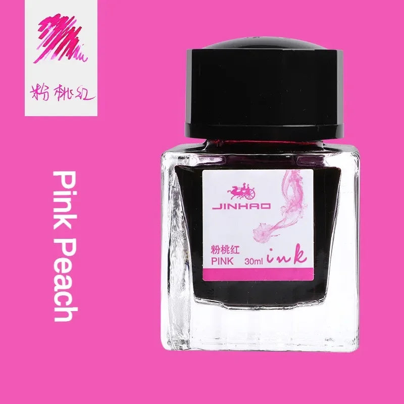JINHAO 30/50/100ml Fountain Pen Ink Non-carbon Cartridge Refill Glass Bottled Fountain Pen Ink Stationery Office School Supplies