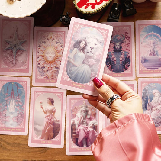 Beginner Tarot Rider Waite 78 Oracles Deck Genuine Professional Feel The Magic of New Pink Love Tarot Cards 12x7cm Guidebook PDF