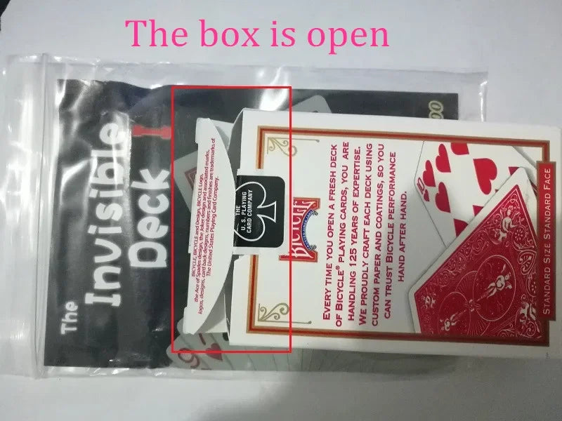 The Invisible Deck Rider Back Playing Cards Collectible Poker Magic tricks for Magician