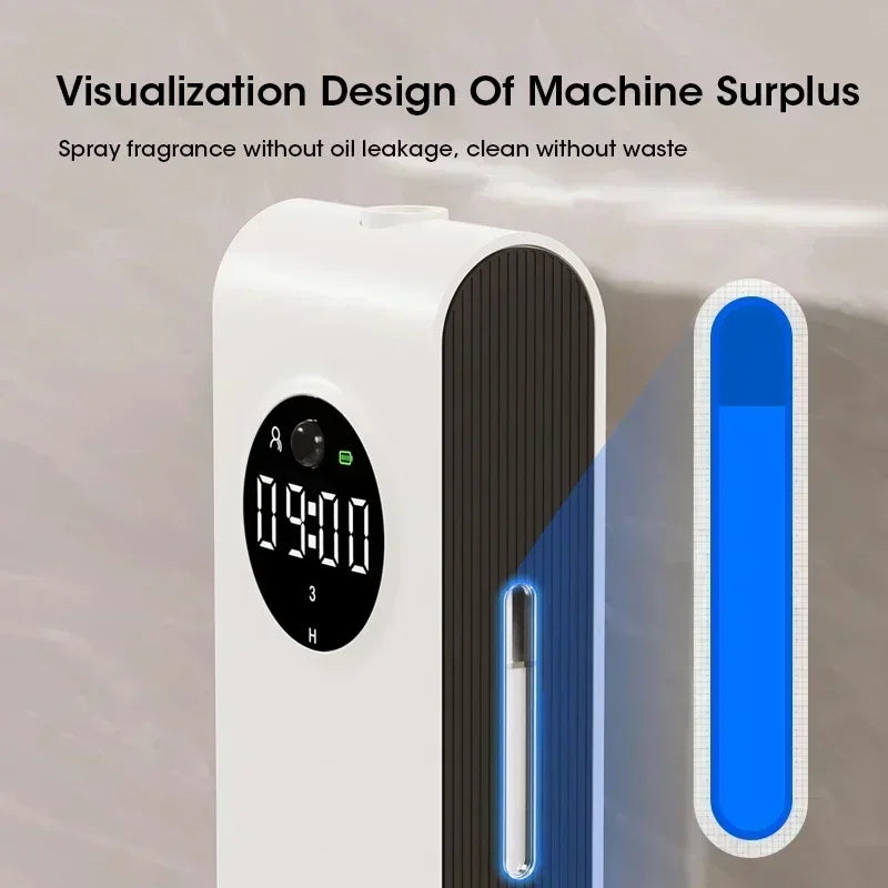 Body Sensor Aromatherapy Machine Wall-mounted Aromatherapy Fresh Air Deodorization Home Aroma Diffuser Has A Clock Sensor Light