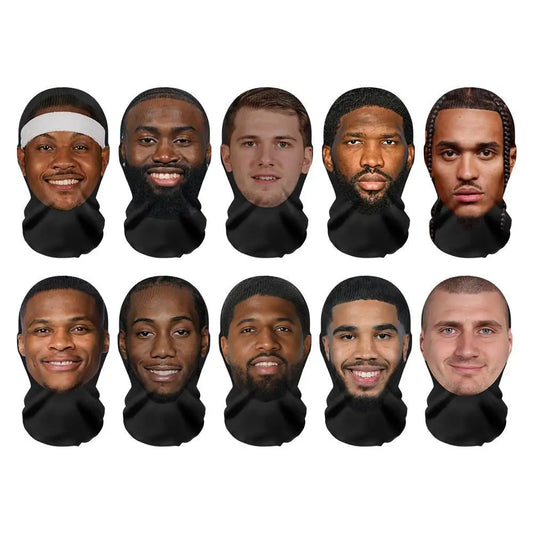 American Basketball League Star,3D Printed Mask, Polyester Material, Suitable For Sports Funny Costume Cosplay Adult Breathable