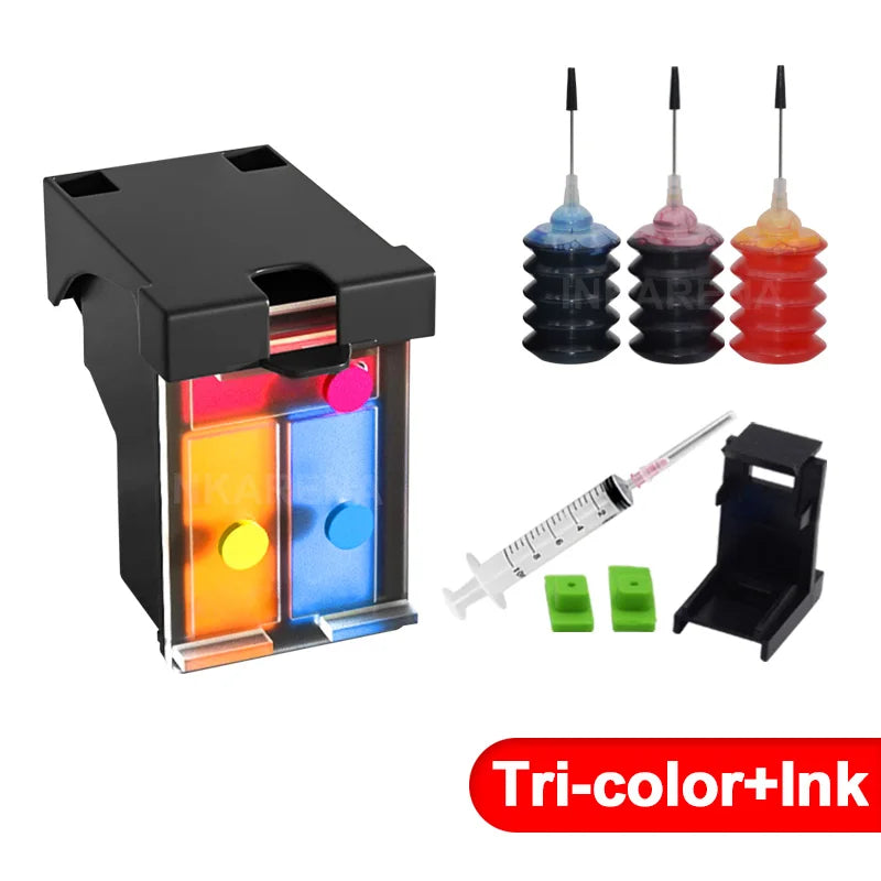 INKARENA For HP 305 XL 305XL Refillable Ink Cartridge for HP305 DeskJet 2710 2720 4110 4120 4130 ENVY 6010 6020 6030 6420