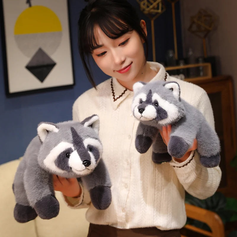 30-65cm Kawaii Raccoon Plush Toy Lovely Raccoon Cute Soft Stuffed Animals Doll Pillow For Girls Children Kids Baby Birthday Gift