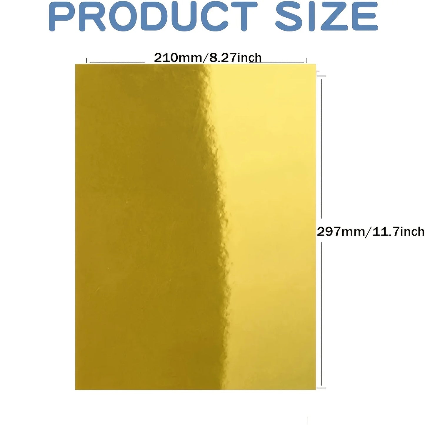 Metallic Gold /Silver Paper Card stock Stationary Sheets 10Pcs Golden Foil Board for Flowers Scrapbook Crafts Wedding Invitatio