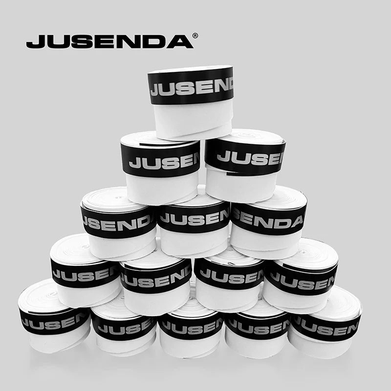 5Pcs JUSENDA Tennis Overgrip Original Badminton Hand Glue Non-slip Racket Overgrip Badminton Tennis Beach Racket Sweatband