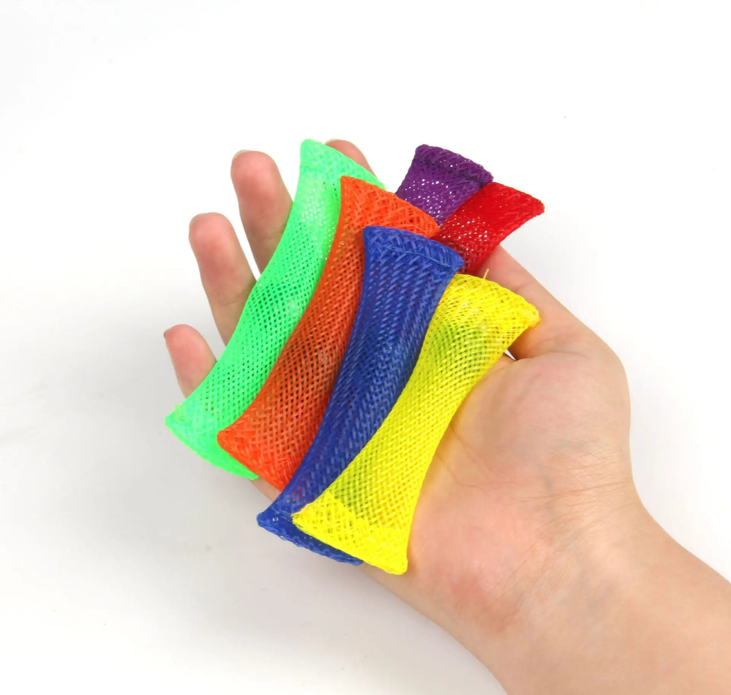 Sensory Toys Marbles Ball Autism ADHD Anxiety Therapy Toys EDC Stress Relief Hand Fidget Toys Braided Mesh Easy Bend With Marble