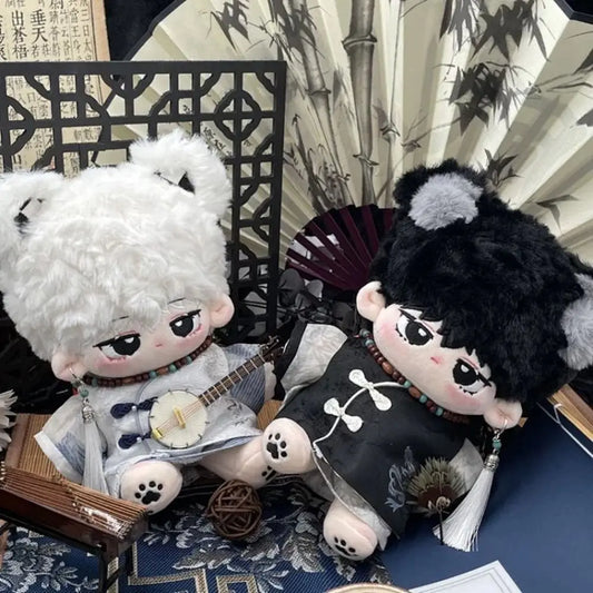 20CM Doll Clothes Ancient Costume Suit Chinese Style Tops T-shirt Coat Vest Pants Set Cotton Plush Toys Clothing Accessories