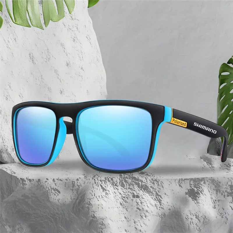 Shimano Polarized Sunglasses Men's Driving Shades Male Cycling Camping Hiking Fishing Classic Sun Glasses UV400 Eyewearing
