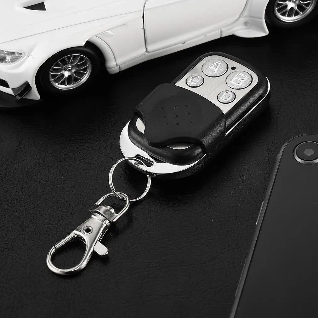 Garage Metal Remote 433MHz Universal 4 Buttons Garage Door Opener Remote Control  Clone Fixed Learning Rolling Code Duplicator