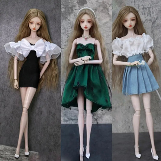 11.5" Fashion Doll Elegant Party Clothes Dresses For 30cm Doll Casual Wears Princess Skirt Clothes For 1/6 BJD Dolls Accessories