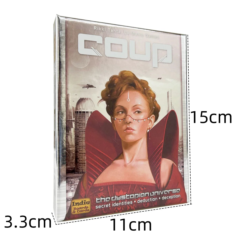 English Coup Holding Resistance Mission Board Game Card