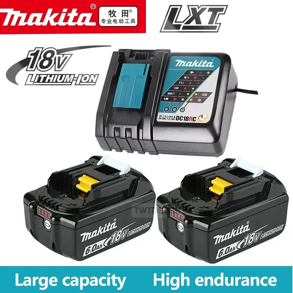 Original Makita 6Ah/5Ah/3Ah for Makita 18V Battery BL1830B BL1850B BL1850 BL1840 BL1860 BL1815 Replacement Lithium Battery