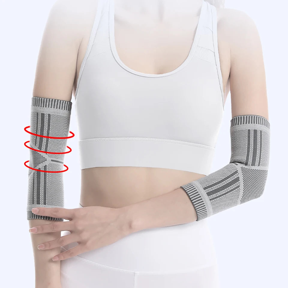 1Pcs Self Heating Elbow Support Pad Arm Compression Support Elbow Sleeve Protector for Tendonitis Tennis Outdoor Activities