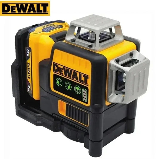 Dewalt DW089LG 3 Sides*360 12 Lines Laser Level Horizontal Green Light tool Meter Outdoor Degree Vertical 12V Battery