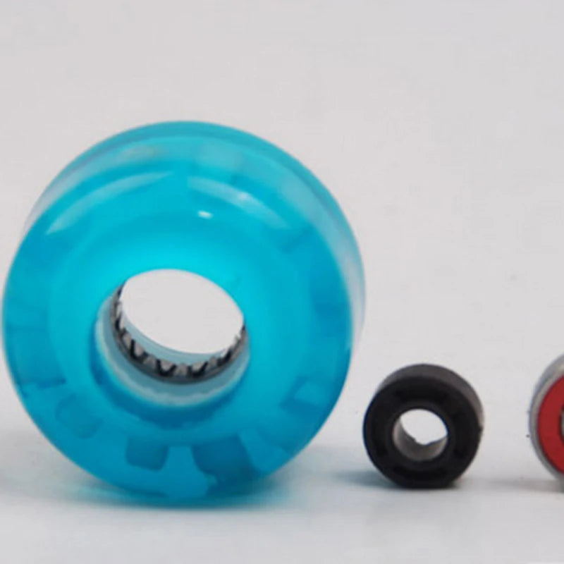 54mm Durable PU Skateboard Glow Wheels With High Elasticity Skateboard Accesaaory