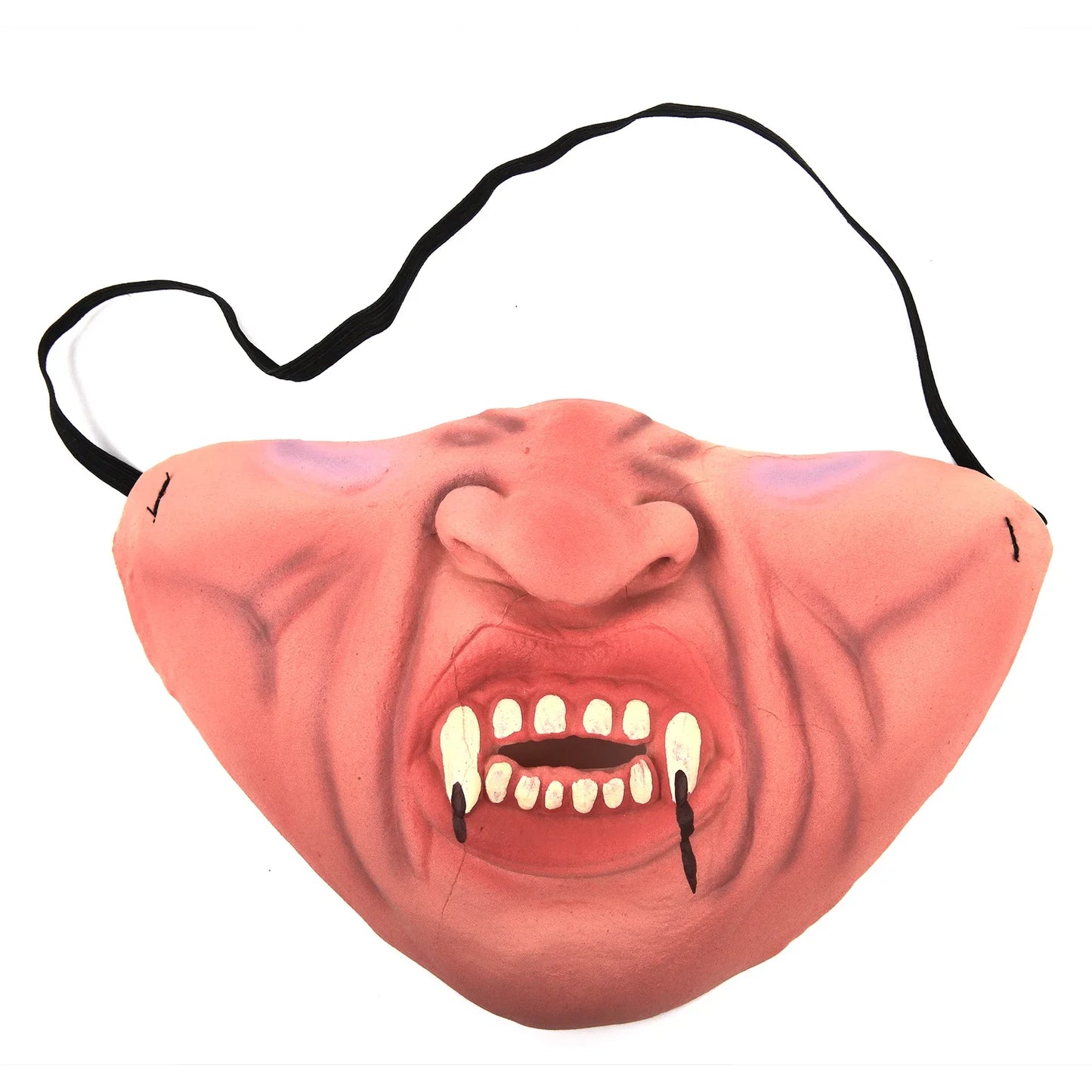 Funny Latex Half Face Masks Women Men Adult Brown Halloween Party Cosplay Props Horrible Soft Elastic Masks Fashion Accessories