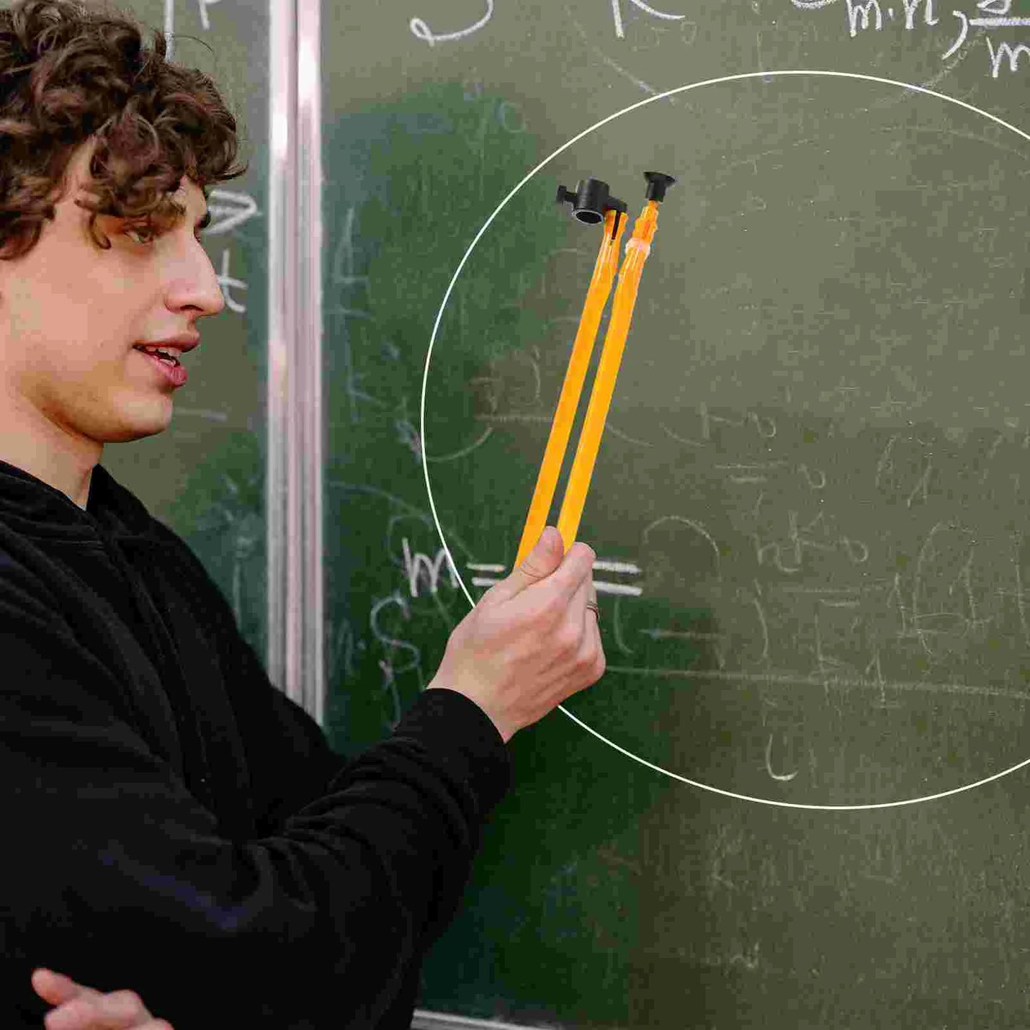 Teaching Compass Plastic Whiteboard Compass Drawing Math Geometry Tool Large Circle Teacher Aids