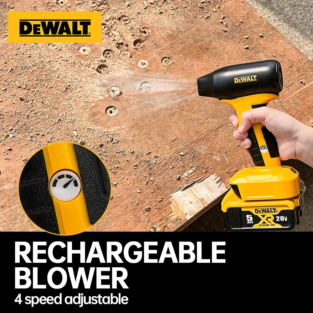 Dewalt 20V Battery Air blower 130000RPM Turbo Jet Fan Brushless Motor Handheld Duct Fan Electric Air Duster Adjustable windspeed