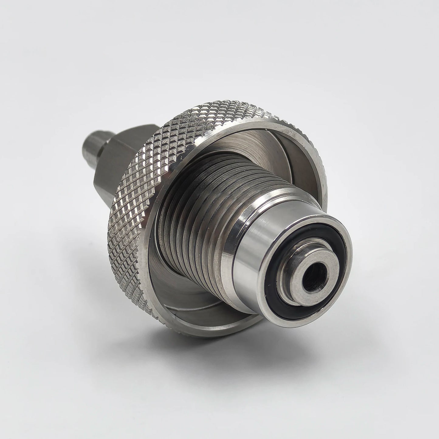 HPA HP Air Fill Station Refill Stainless Steel 300Bar Din Valve with 8MM Quick Disconnect G5/8-14 Male Plug Diving