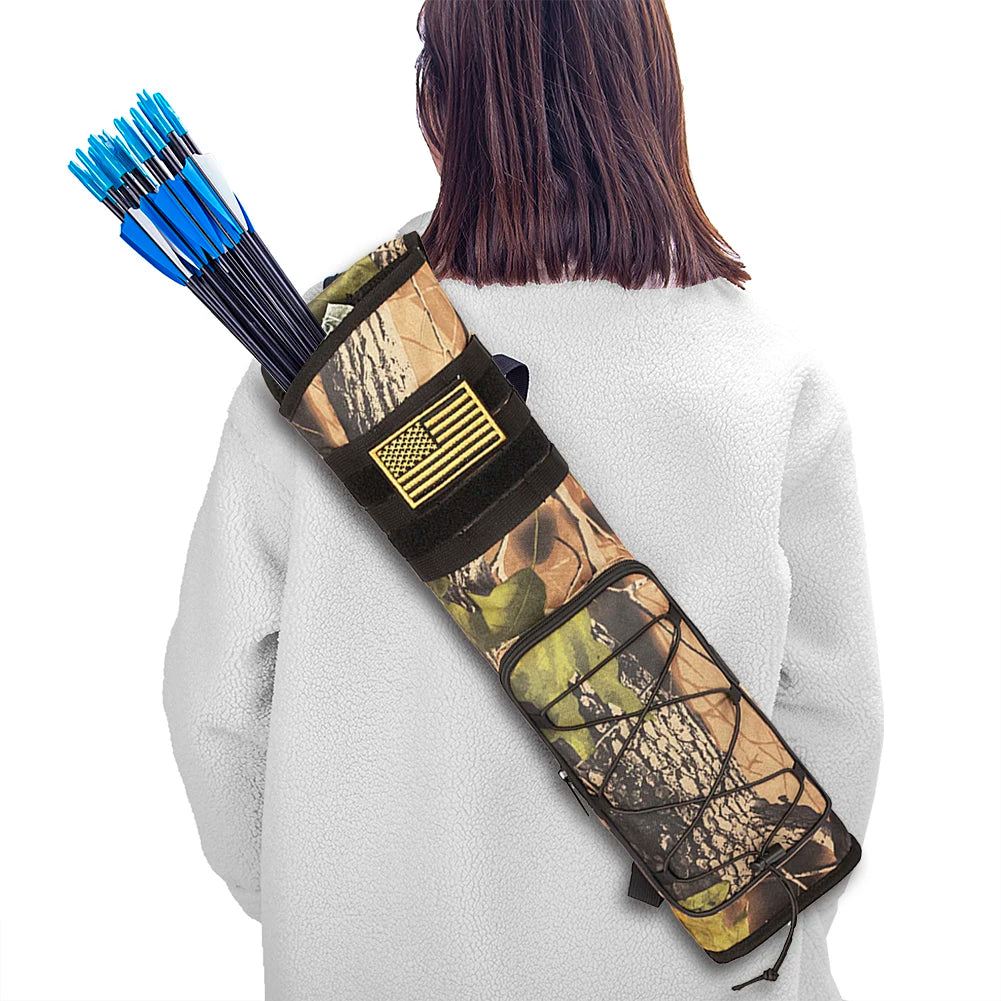 Archery Quiver Bag Portable Shoulder Bag Bottom Thickening Adjustable Strap for Outdoor Archery Hunting Accessories
