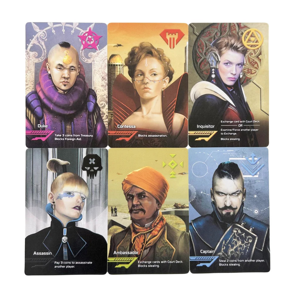 English Coup Holding Resistance Mission Board Game Card