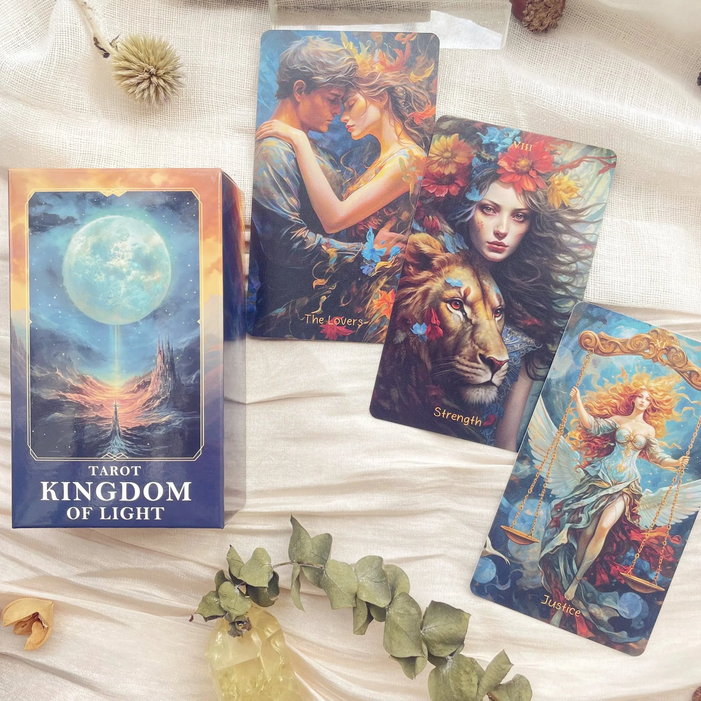 New Beginner 12x7cm Tarot Rider Waite 78 Genuine Professional Forest Spirit Tarot Cards deck with guidebook Spanish Russian PDF